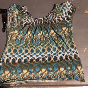 Pattered tops size medium